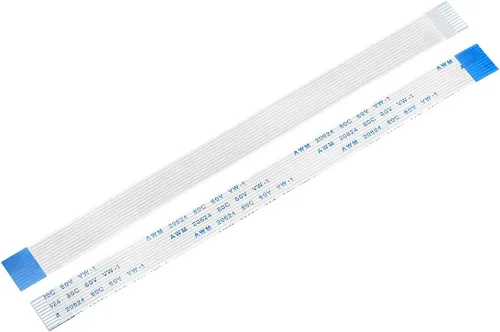 uxcell Cable plano flexible, 5.906 in, 0.039 in, 10 pines, FPC FFC, cable de cinta flexible para TV LCD, audio para automóvil, reproductor de DVD,