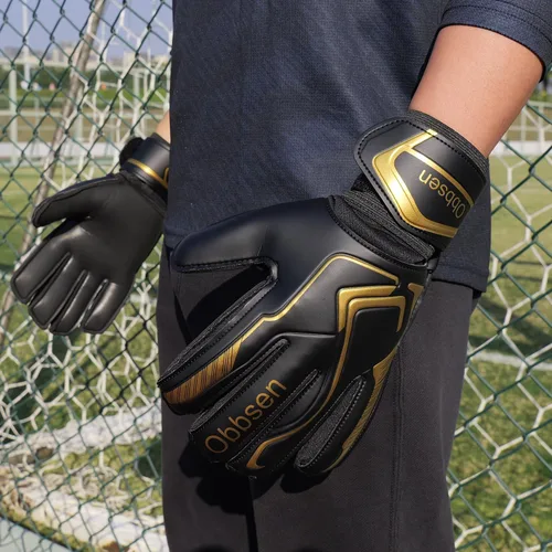 Miniatura 6 de Guantes de portero de fútbol con espinas para los dedos, guantes de portero de fútbol para niños, jóvenes y adultos, agarre fuerte antideslizante