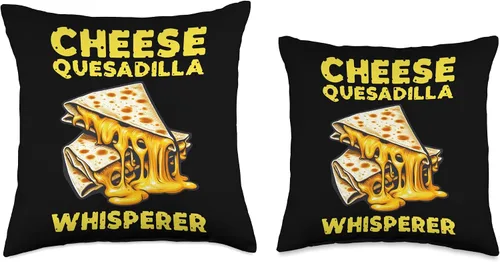 Miniatura 3 de Melted Magic Quesadilla Cheese Whisperer Quesadilla - Almohada (16 x 16 pulgadas), multicolor