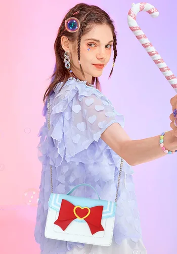 Miniatura 5 de PROCOS Bolsos de mujer Kawaii Anime Sailor Cosplay PU Bolso de cuero PU Cadena de lazo bandolera Bolso bandolera Bolso bandolera