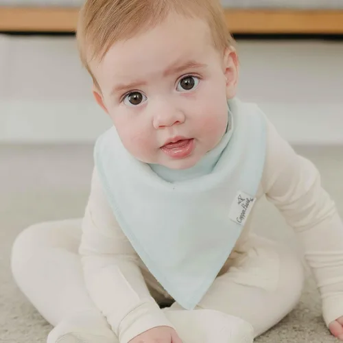 Miniatura 5 de Copper Pearl Baberos tipo bandana para bebé, paquete de 4 baberos de algodón suave para babear y dentición, absorbentes, ajuste ajustable, muchos