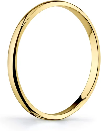 Miniatura 2 de Anillo de boda de 10 quilates oro amarillo blanco o rosa comodidad ligera y sencilla tamaño 2 mm