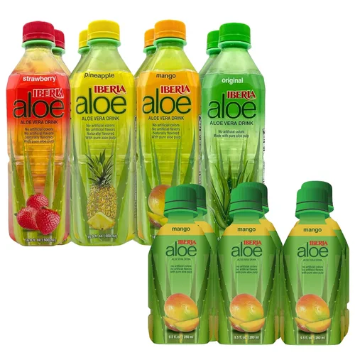 Miniatura 7 de Iberia Agua de coco 100% natural de 11.1 onzas (paquete de 4) + bebida de jugo de aloe vera Iberia Mango, 9.5 onzas líquidas (paquete de 6)