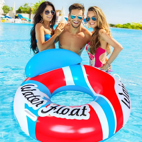 Miniatura 3 de Flotador de piscina para adultos, flotadores de playa para adultos, balsas inflables, sofá de aire para piscina, silla flotante, con dos asas, ideal