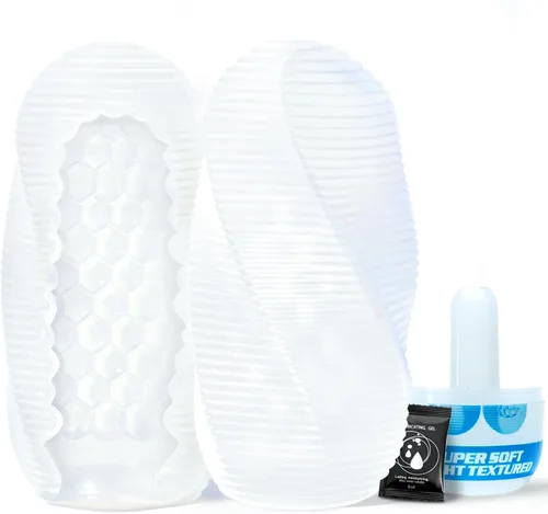 Miniatura 8 de Doble-Facial Onahole para Felaciones, Ultra-Suave Estiradera Juguete Sexual para Hombre, LNIIY Brazalete Realista para Pene con Caja