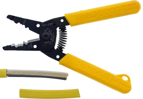 Miniatura 2 de IDEAL Electrical 45-249 12/2 NM T-Stripper - 2/12 AWG, pelacables con agujeros de bucle, nariz de alicate, apertura automática con resorte