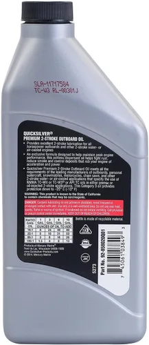Miniatura 5 de Quicksilver Aceite de motor premium de 2 tiempos - Fueraborda, PWCs, motos de nieve y motocicletas - 1 pinta