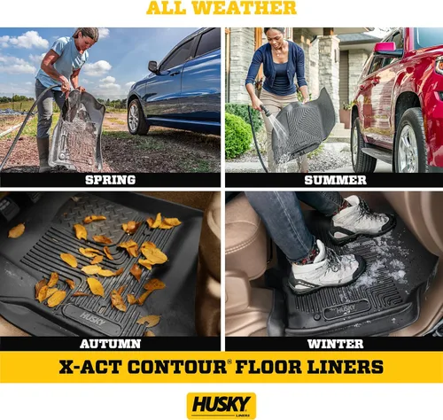 Miniatura 6 de Husky Liners X-act Alfombrillas de contorno Compatible con Chevrolet Silverado y GMC Sierra 1500 2019-2026 y Silv./Sierra 2500/3500 Crew CAB
