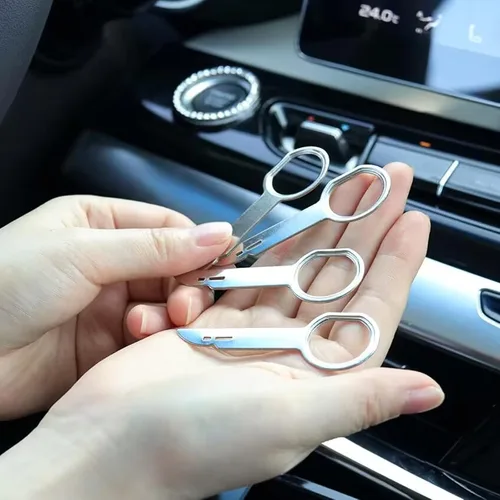 Miniatura 6 de Juego de llaves de extracción de radio para Ford, Volkswagen, Audi y Mercedes, CD de coche, DVD, anfitrión, herramienta de desmontaje de llaves de 4