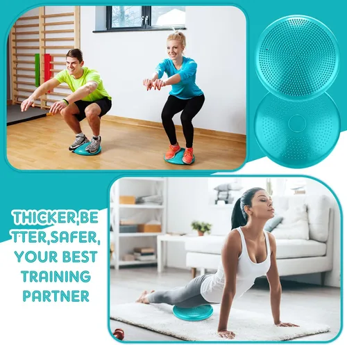 Miniatura 4 de Jerify 4 Piezas Cojín de Equilibrio Inflable Flexible para Asiento Oscilante, Almohadilla de Equilibrio de Estabilidad, Disco de Equilibrio, Asiento