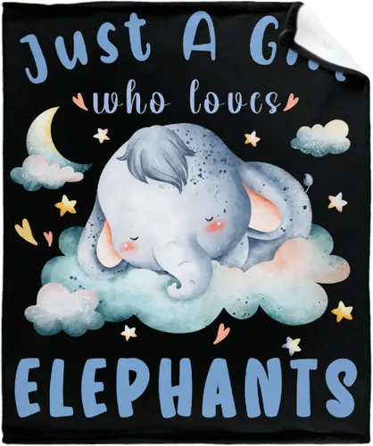 Miniatura 26 de Manta de elefante con globos, manta de franela súper suave y ligera para niños, adultos, adecuada para sofá, cama, campamento, viajes, todas