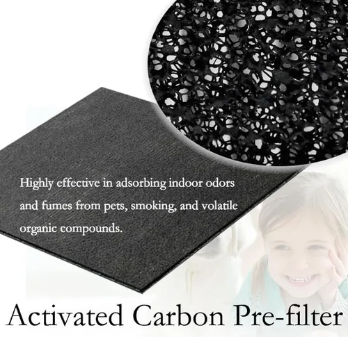 Miniatura 5 de Filtro de repuesto HEPA A2, compatible con Filtrete FAP-C02-A2, FAP-C03-A2, FAP-T03-A2, purificador de aire FAP-T03-A2, parte # 1150101, 2 HEPA + 2