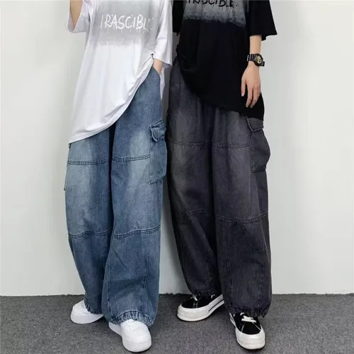 Miniatura 6 de Grunge Pantalones holgados Y2K Emo Alt Cargo Pant Fairycore Demin Cloting Estético Jogger Pantalones deportivos Hiphop Tripp Streetwear