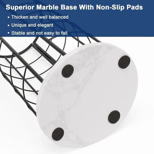 Miniatura 3 de NearMoon soporte organizador de papel higiénico, soporte independiente para 3 rollos de tisú, accesorio de baño de metal, soporte para rollos