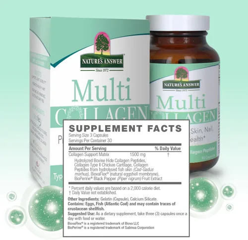 Miniatura 3 de Nature's Answer Multi colágeno, 90 cápsulas