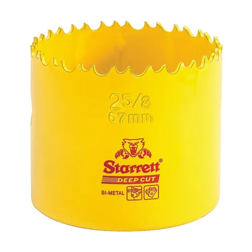 Miniatura 24 de Starrett DCH0136-G - Sierra perforadora bimetálica de corte profundo con dientes HSS resistentes a la abrasión - Ideal para cortar metal, acero