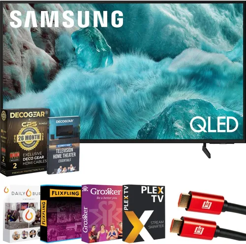 Samsung Smart TV QLED Q7F 4K de 43 pulgadas (2025) Vision AI, Quantum HDR | Protección exclusiva de CPS de 26 meses, 2 cables HDMI, transmisión de