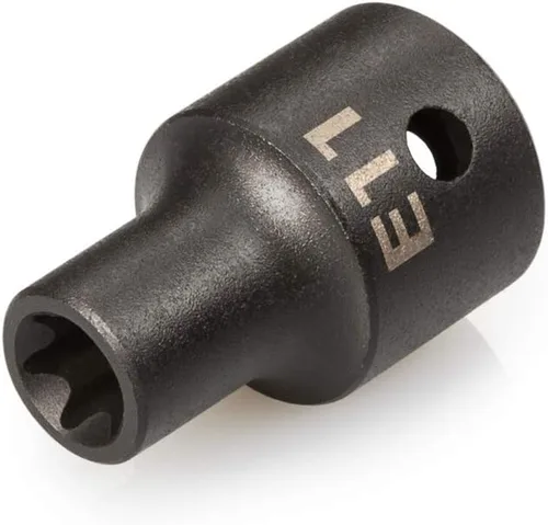 Miniatura 14 de TEKTON Juego de llaves de vaso de impacto con estrella externa de 1/2 pulgada con riel, 9 piezas (E10-E24) SID92100