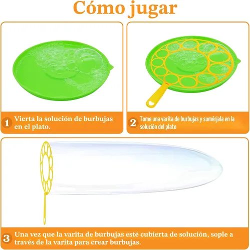 Miniatura 4 de JOYIN Juego de varitas de burbujas grandes a granel para niños, juguete de verano al aire libre, actividad, recuerdos de fiesta, 18 piezas gigante