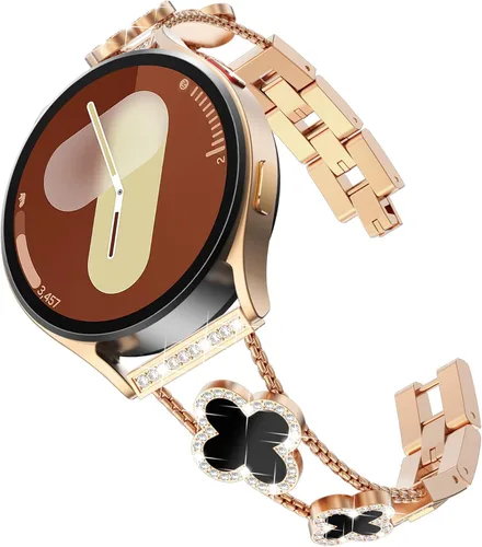 Miniatura 20 de KADES Compatible with Samsung Galaxy Watch 8/8 Classic / 7/6 / 5/4 Band, 40mm 44mm 45mm 47mm, Luxury Diamond Bracelet Chain Band for Women, Bling