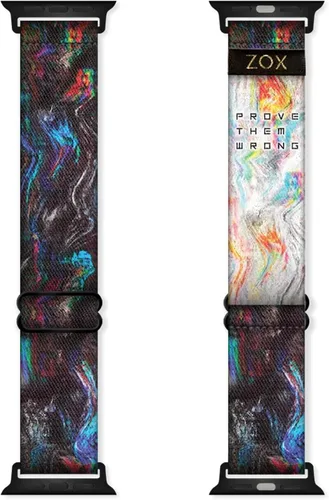Miniatura 30 de ZOX Correa para Apple Watch, banda elástica con afirmaciones motivacionales y hermosas obras de arte, regalos para hombres, mujeres y niños