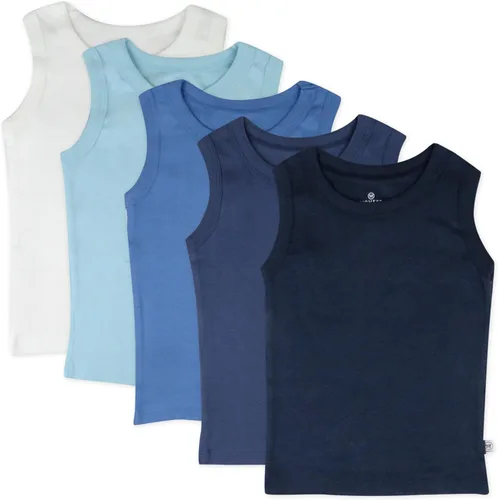 Miniatura 36 de HonestBaby Camisetas musculares sin mangas 100% algodón orgánico para bebés y niños pequeños, niñas