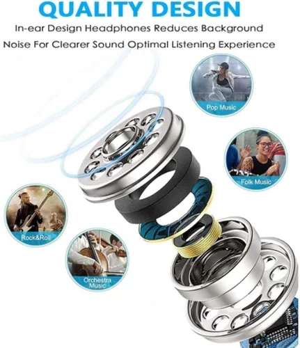 Miniatura 3 de Auriculares con cable de sonido de alta fidelidad compatibles con Amazon Kindle Fire HDX 8.9 (versión 2013), 7 (versión 2013), HD 7 (versión 2013)