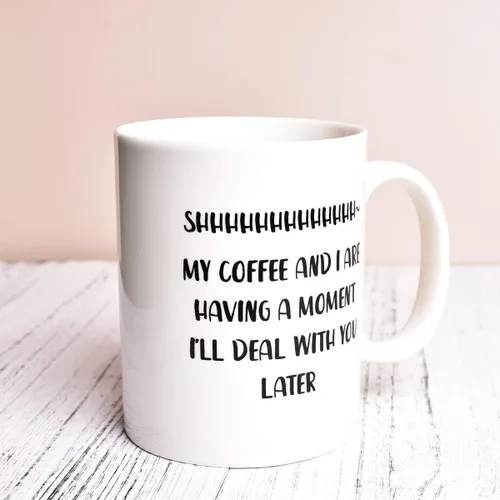 Miniatura 6 de Bosmarlin Taza grande y divertida de regalo para los amantes del café, taza de gran humor para trabajadores de oficina, 17.5 onzas, apta