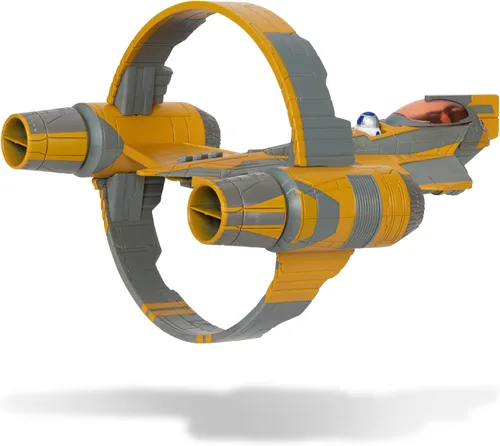Miniatura 5 de Star Wars Micro Galaxy Squadron Anakin Skywalker's Jedi Starfighter - Vehículo de clase Starfighter de 5 pulgadas con dos accesorios de micro figura