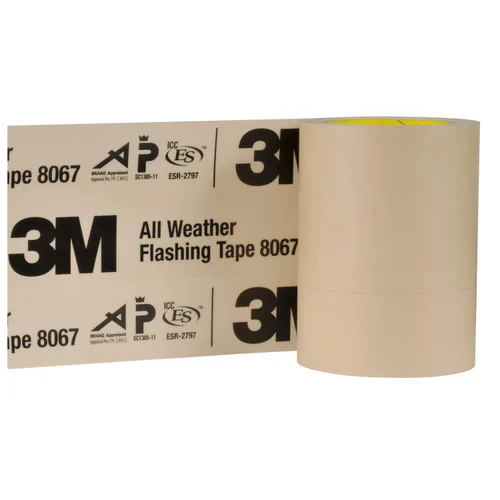Miniatura 6 de 3M Cinta de Sellado para Todo Clima 8067 (4" x 75 pies) - 1 Rollo - Autoadhesiva Impermeable para Ventanas y Puertas, Revestimiento Ranurado