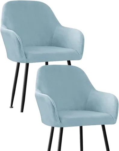 Miniatura 26 de Fundas protectoras de terciopelo elástico para sillas de comedor con brazos y respaldo curvado pequeño, juego de 6/4/2 para cocina, oficina, hogar
