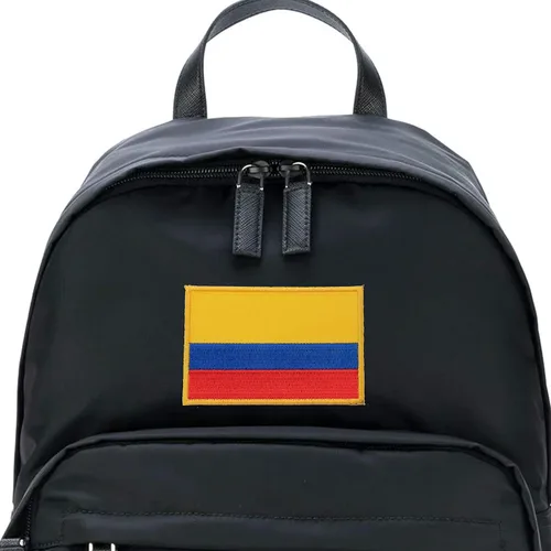 Miniatura 5 de A-ONE - Parche de respaldo sellado con calor de la bandera de Colombia + botones de metal Insignias de Pin de la bandera de Colombia, decoración