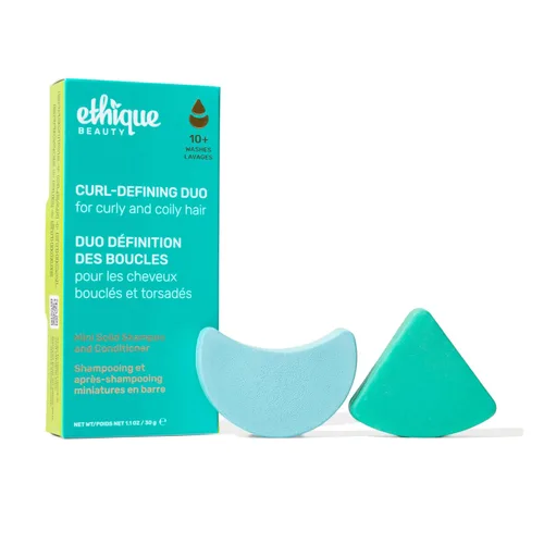 Miniatura 9 de Ethique Beauty Mini Sampler - Juego de barra de champú y acondicionador sólido, champú clarificador para cabello graso con aceite de ricino, sin