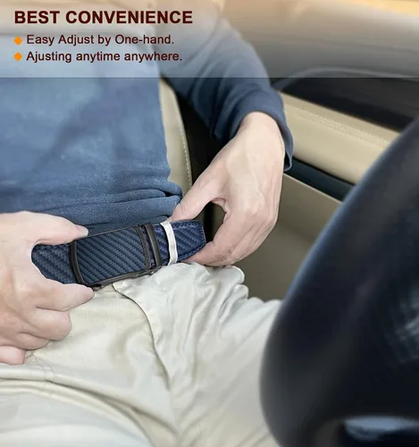 Miniatura 8 de BULLIANT - Cinturón con diseño ajustable de trinquete deslizante para hombre, para usar con pantalón de vestir y camisa Oxford, ajustable a medida