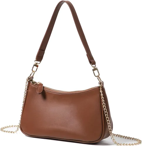Miniatura 39 de VODIU Bolsos de mano con 2 correas extraíbles y cierre de cremallera, bolsos cruzados, bolso de hombro para mujer
