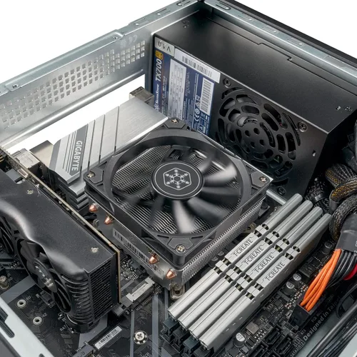 Miniatura 11 de Silverstone Tecnología Milo 11 Slim & Compact Micro-ATX enclousre para oficina o cine en casa, requiere TFX PSU (se vende por separado), SST-ML11B
