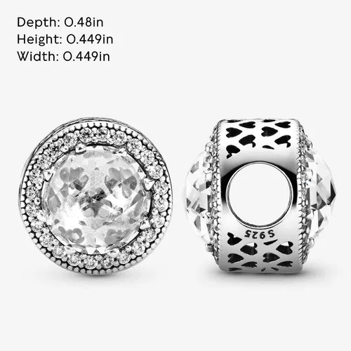 Miniatura 5 de Pandora Bead 791725CZ radiante de la mujer corazones