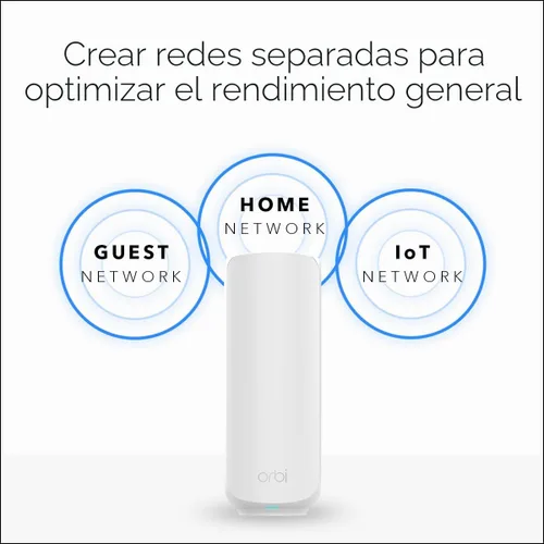Miniatura 8 de NETGEAR Orbi Serie 370 Sistema de malla WiFi 7 de doble banda para el hogar (RBE372) - Router inalámbrico (sin módem) + 1 extensor, características