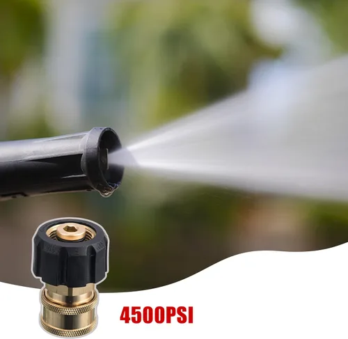 Miniatura 4 de ROYPOWER Adaptador de conexión rápida para lavadora a presión, enchufe de 3/8 pulgadas a M22 0.551 in, ajuste métrico para pistola y manguera
