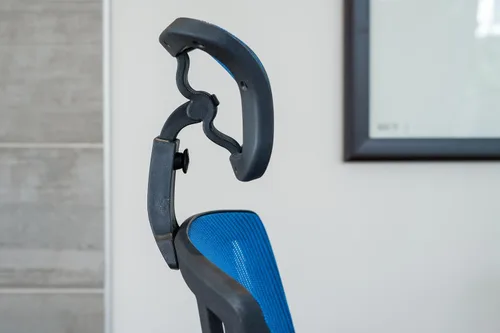Miniatura 8 de Silla de oficina ergonómica ajustable azul de 53 pulgadas de alto, silla ergonómica de oficina en casa, silla ergonómica con reposacabezas, sillas