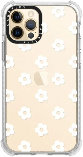 Miniatura 3 de Funda CASETiFY Ultra Impact para iPhone 12 / iPhone 12 Pro - Ditsy Daisies - Blanco - Transparente Frost