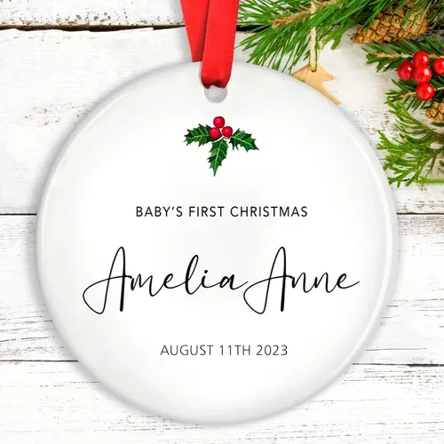 Miniatura 14 de Adornos de Navidad personalizados para camión volquete, adorno personalizado para bebé, adornos para árbol de Navidad para niños, adornos de camión