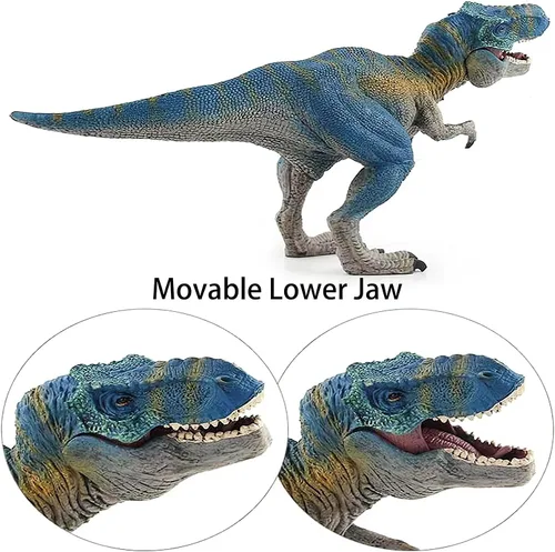 Miniatura 4 de Juguete realista de Tiranosaurio Rex – Figura de acción de dinosaurio grande de 11 pulgadas con mandíbula móvil, juguetes de dinosaurio