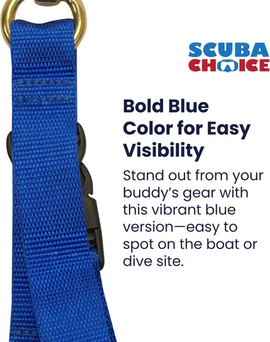 Miniatura 2 de Scuba Choice - Protector de aletas y máscaras con cierre de liberación rápida, color azul