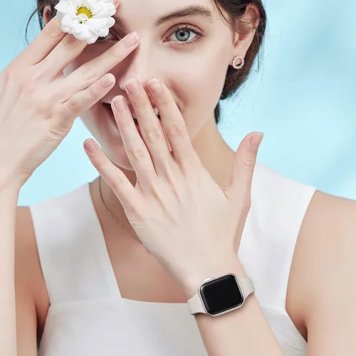 Miniatura 3 de Lerobo - Paquete de 12 bandas delgadas compatibles con Apple Watch de 38, 40, 41, 42, 44, 45, 46 y 49 mm, unisex, correa deportiva de silicona suave