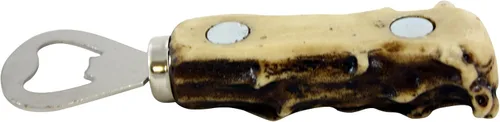 Miniatura 8 de Pine Ridge Abrebotellas magnético con mango de asta de ciervo – cuernos sintéticos bellamente pintados a mano y hechos a mano para abridor de nevera