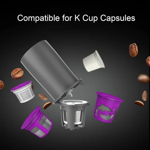 Miniatura 4 de Cafetera de goteo portátil para viajes, cafetera de goteo K Cup, máquina de café por goteo, cafetera portátil para viajes y campamento