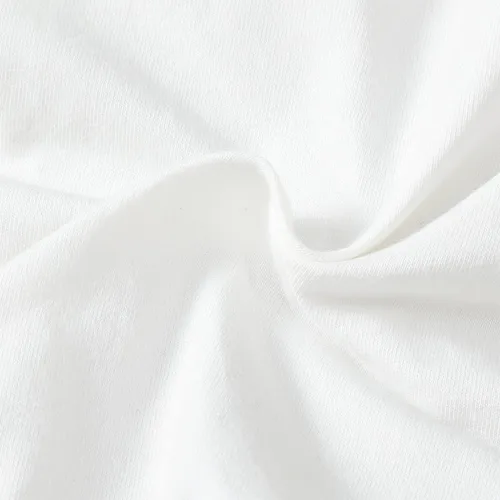 Miniatura 5 de Shalofer Mameluco de conejo con estampado de conejo para bebés y niñas, Blanco