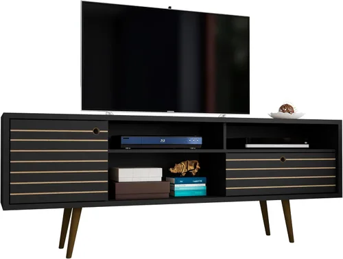 Miniatura 38 de Manhattan Comfort Liberty Soporte de TV Moderno de Mediados de Siglo para Televisores de hasta 46 Pulgadas, Centro de Entretenimiento