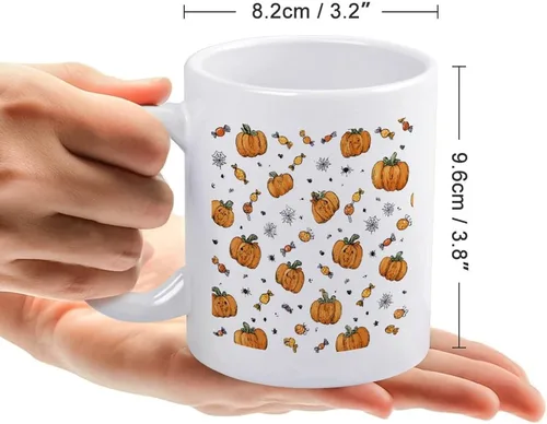 Miniatura 2 de Taza de cerámica de calabaza con telarañas, taza de viaje para papá, regalo único para el día del padre, marido, hombres, él